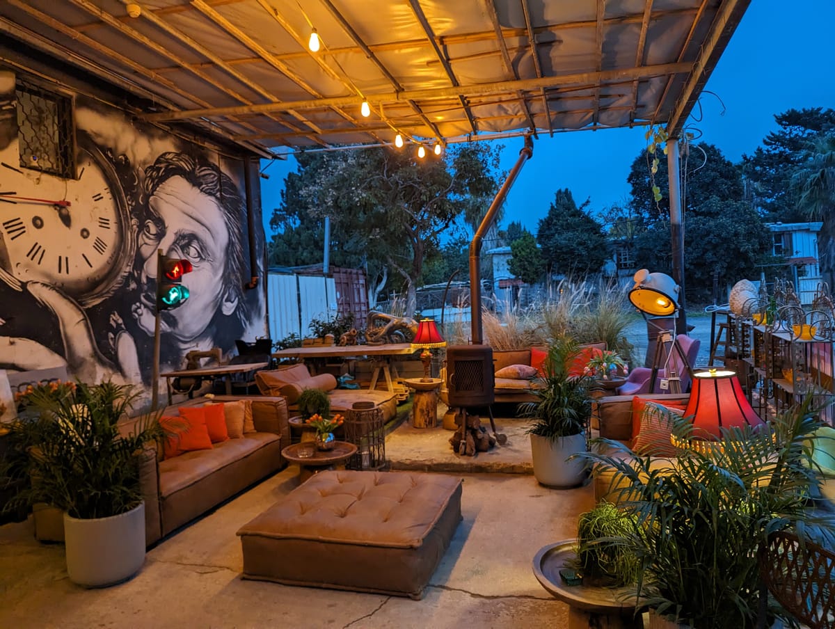 The gallery terrace in Rishpon